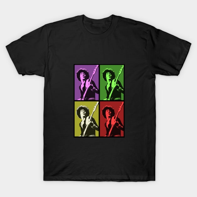 Phil Lynott Thin Lizzy Pop Art T-Shirt by raiseastorm